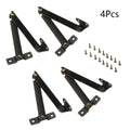 Set of 4 Antique Lid Display Hinges for Jewelry Chest Wine Box