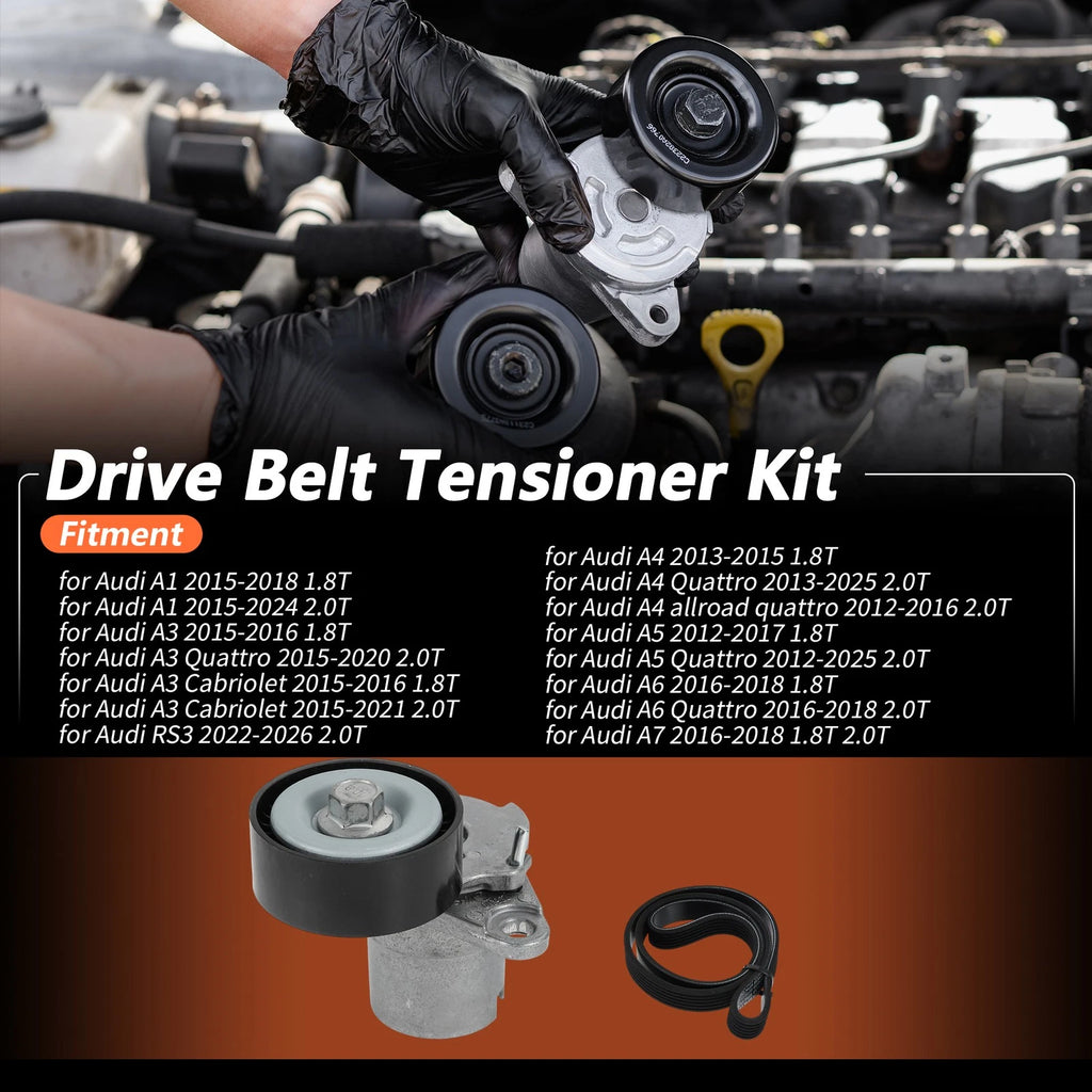 Drive Belt Tensioner Kit Replacement for Audi A1 2015–2018 1.8T