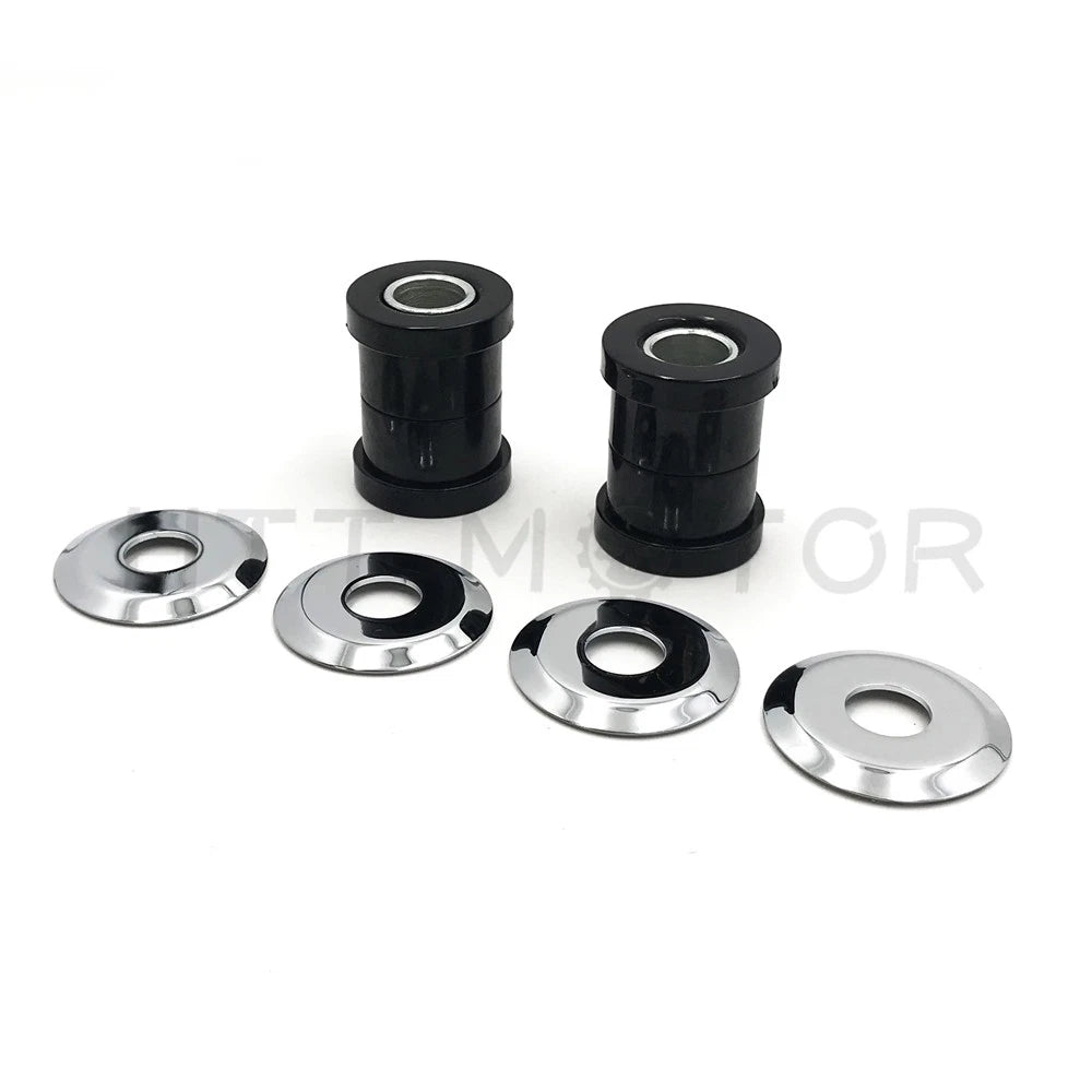 Handlebar Bushings Kit for Harley (1973–Present) - Black Thermoplastic Polyurethane