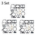 Set of 3 Carburetor Rebuild Kit for Mercruiser 3.0L 4.3L 5.0L 5.7L