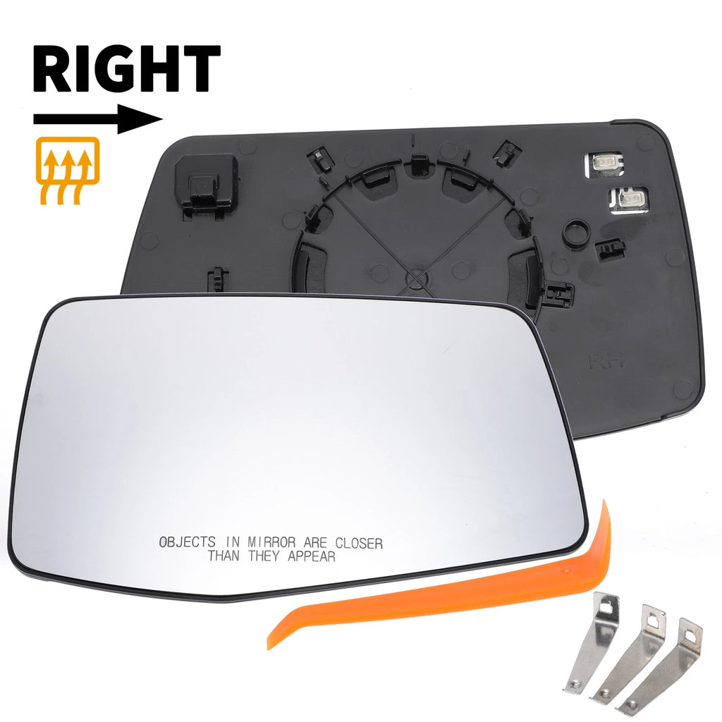 Heated Right Side Mirror Glass Replacement for Chevy Silverado 1500 (2014–2023)