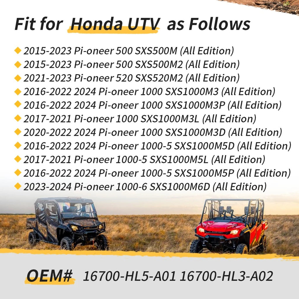 Fuel Pump & Oil Filter 16700-HL3-A02 for Honda Pioneer 500 520 1000 (2015–2023)