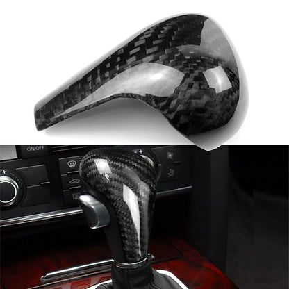 Carbon Fiber Gear Shift Knob Cover for Audi A4L Q5 Q7 A5 A6L (2008–2012)