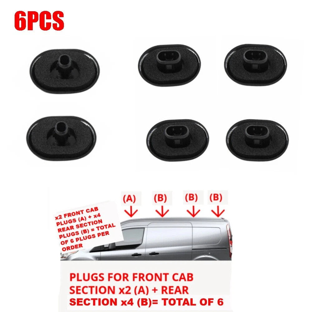 6Pcs Roof Rack Grommet Cap for Ford Transit Connect (2014–Present)