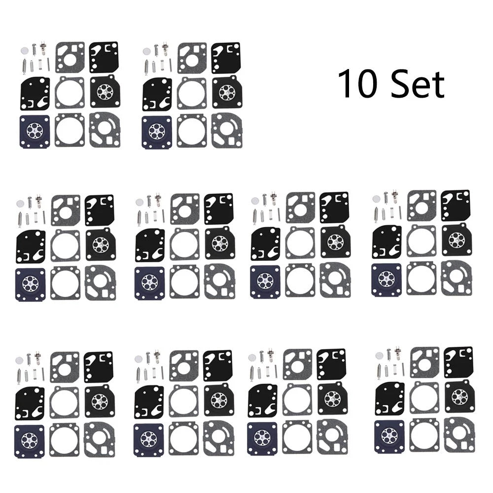 Set of 10 Carburetor Diaphragm Gaskets for Zama RB-29 (Fits RB29)