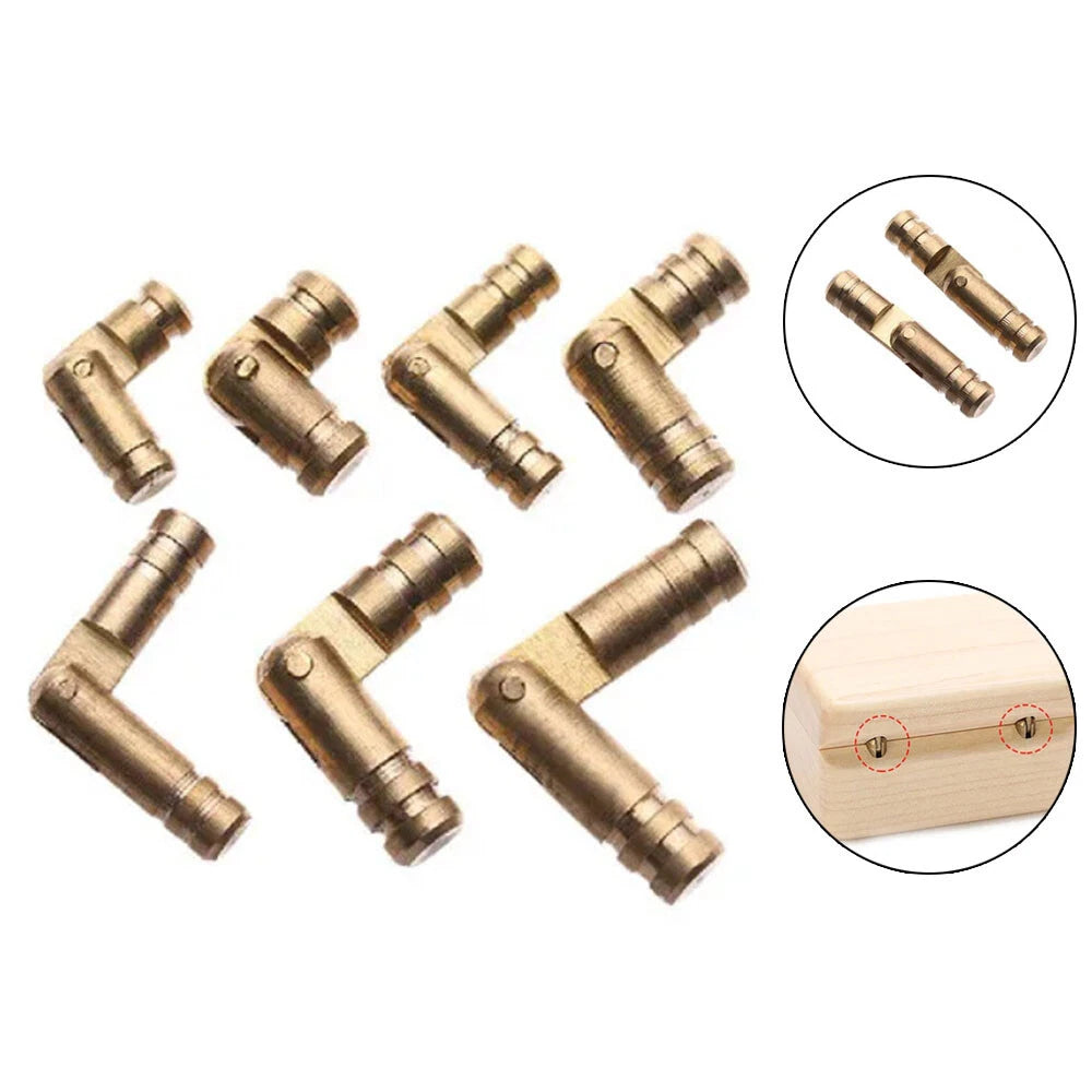 20Pcs Mini Brass Barrel Hinge for Cabinet (Concealed, Invisible)