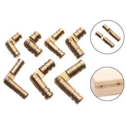20Pcs Mini Brass Barrel Hinge for Cabinet (Concealed, Invisible)