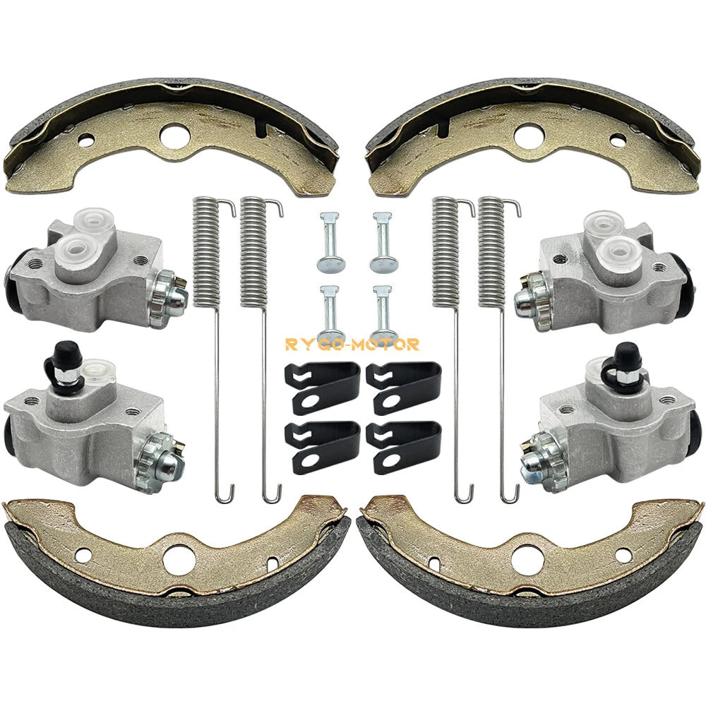 Set of 4 Front Brake Wheel Cylinders w/Shoes for Yamaha Kodiak 400 (1993–1998)