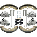 Set of 4 Front Brake Wheel Cylinders w/Shoes for Yamaha Kodiak 400 (1993–1998)