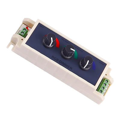 3 Way RGB Knob Dimmer Controller for 12V-24V Vehicles