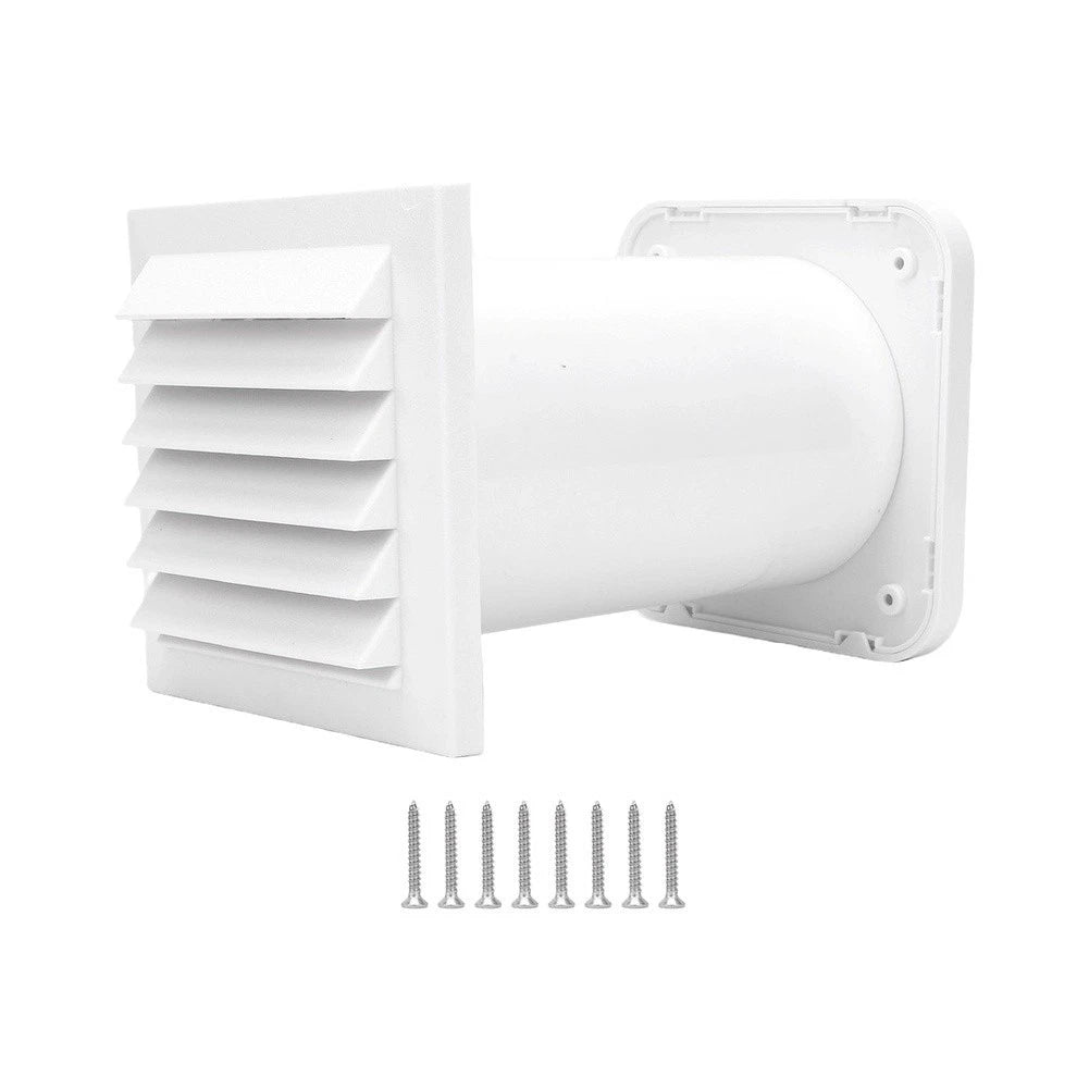 Adjustable Length Wall Air Cap for Brick or Concrete Walls