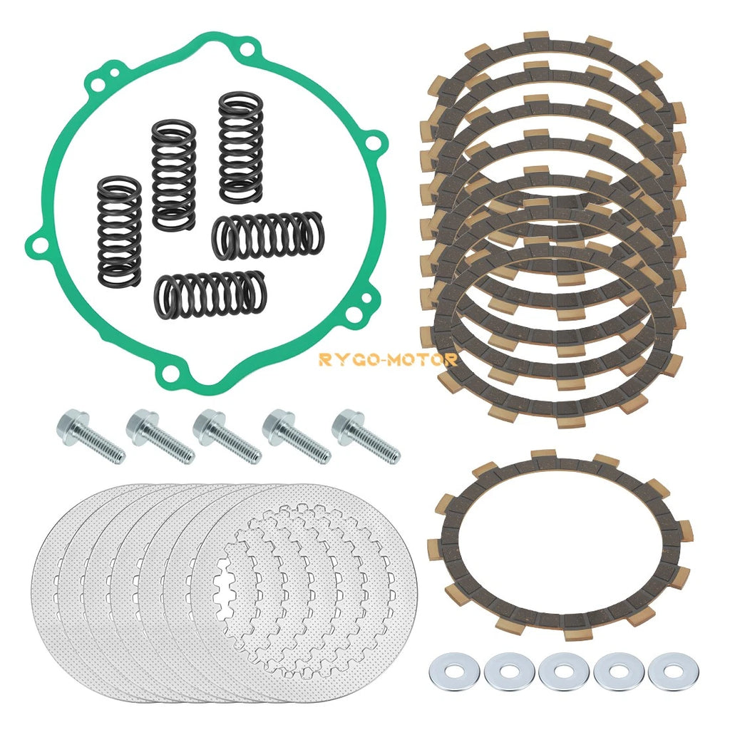 Clutch Friction Plate Kit with Heavy Duty Springs & Gasket for Yamaha YZ125 (1994–2004)