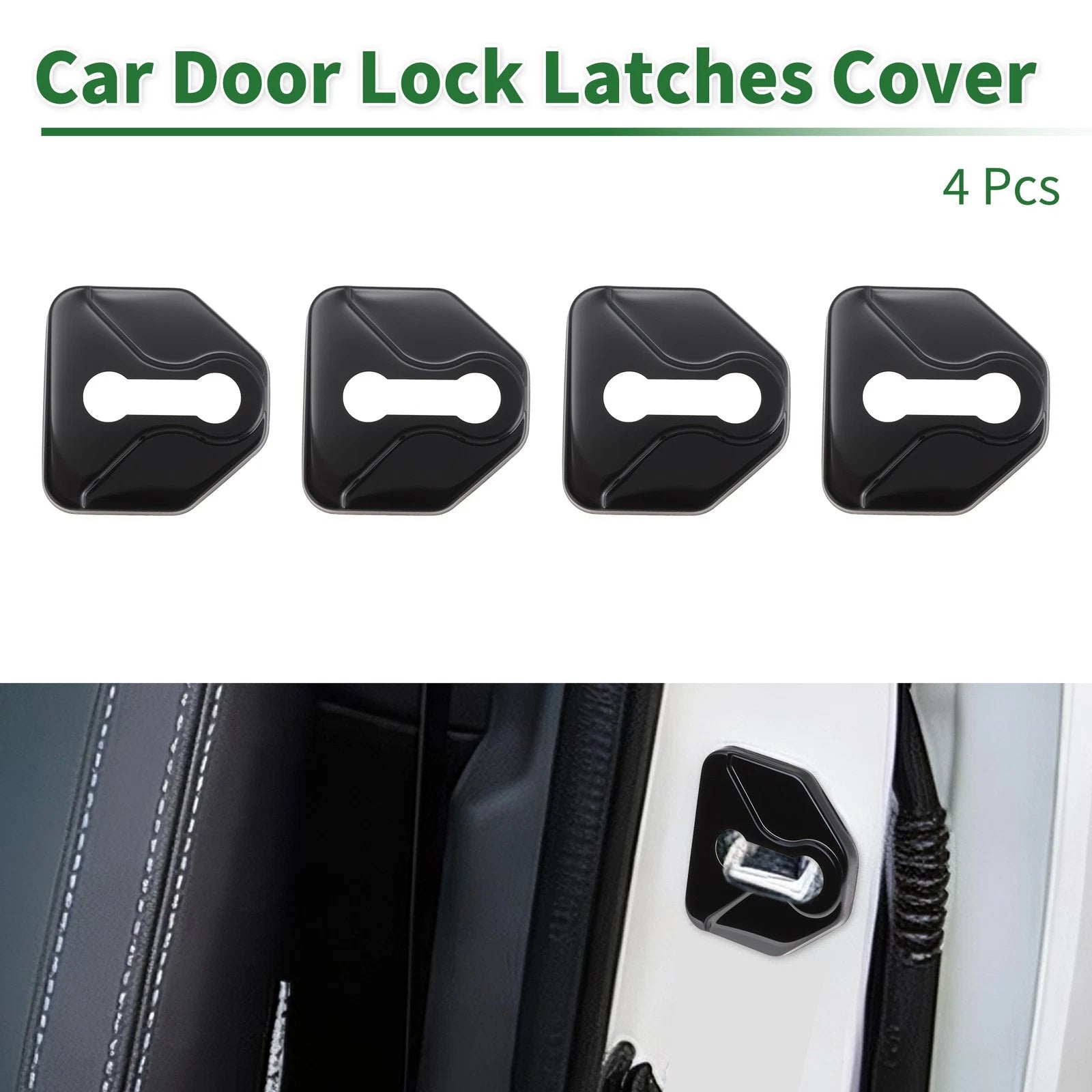 4 Pcs Door Lock Latch Covers Replacement for Subaru Forester (2004–2024)