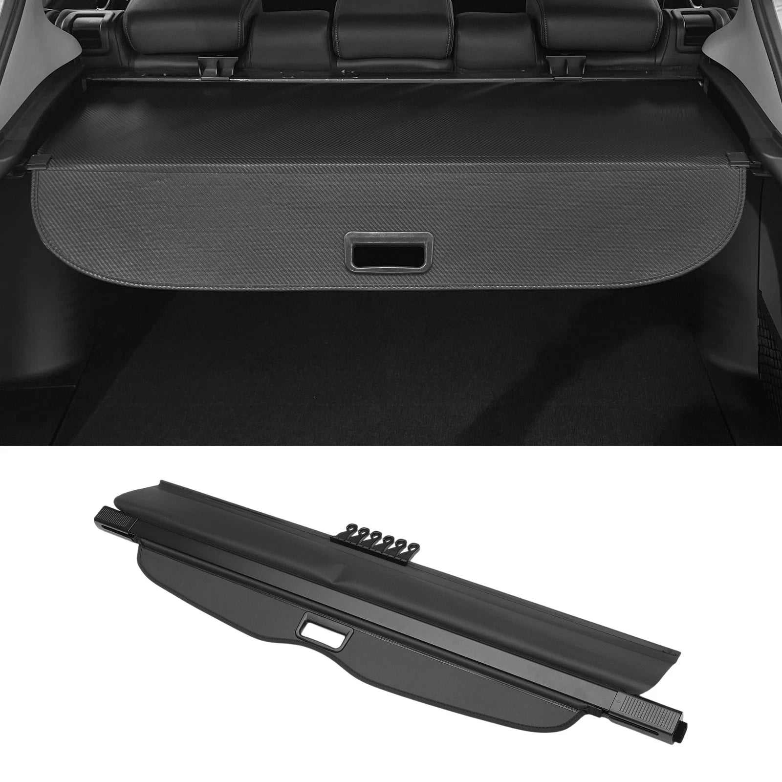 Retractable Trunk Cargo Cover for Chevrolet Captiva (2006–2016) Gloss Black
