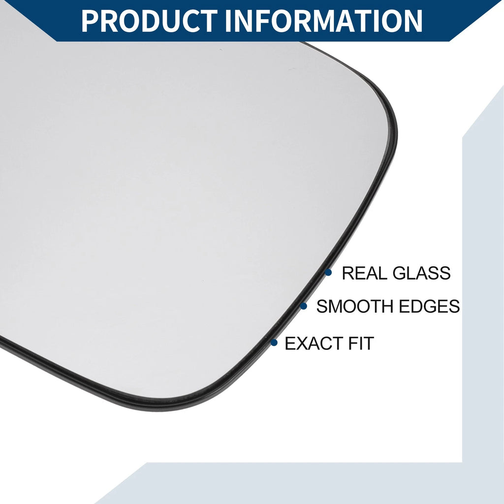 Heated Left Side Mirror Glass Replacement for Volkswagen Sharan (2001–2003)