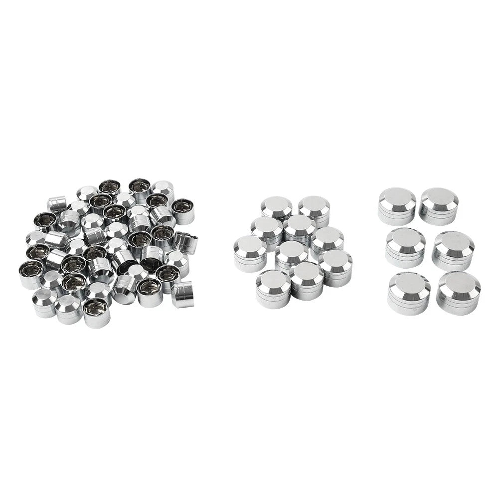 2X Engine Bolt Caps Chrome Kit for Harley Touring Road King Street Glide (2017–2024)