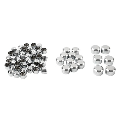 2X Engine Bolt Caps Chrome Kit for Harley Touring Road King Street Glide (2017–2024)