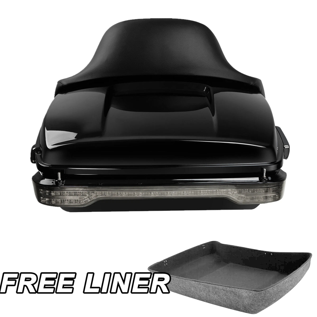 Chopped Trunk Pad Tail Light Mount Rack for Harley Touring Glide (2014–2023)