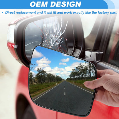 Left Side Heated Mirror Glass for Dodge Challenger Charger (2008–2024) 68048447AA
