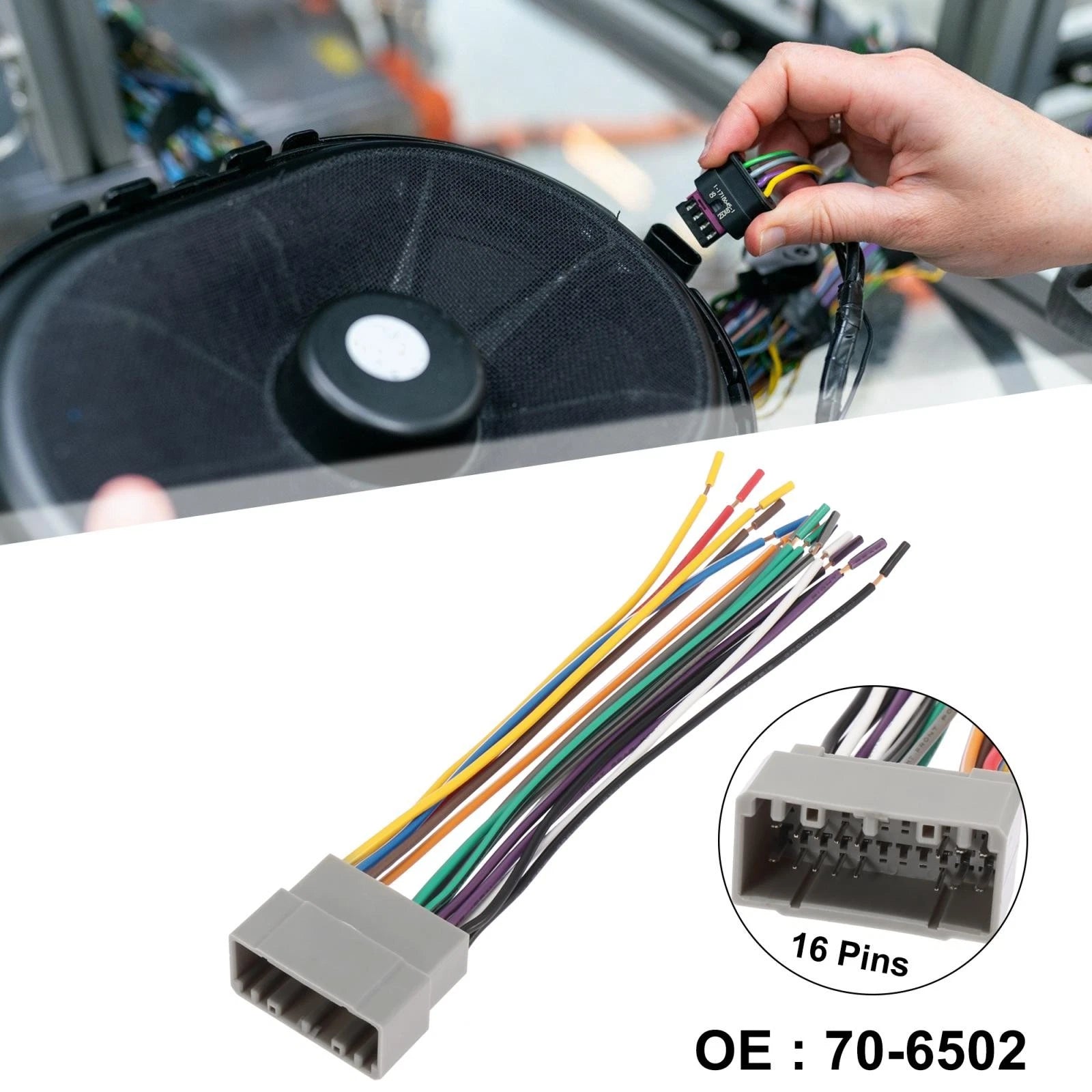 Car CD Player Wire Harness Adapter for Chevrolet Chrysler Dodge (1990–2000)