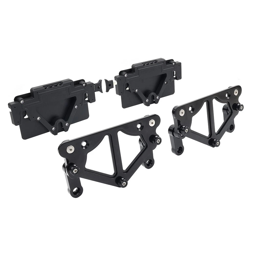 Saddlebag Guard Rails Bracket for Harley Motorcycle (Quick Release, Lockable)