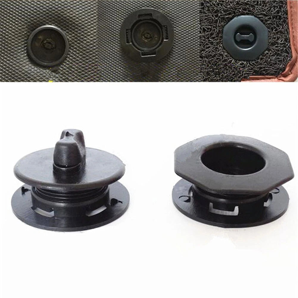 Set of 2 Car Mat Clips for Fastening Carpet Holders