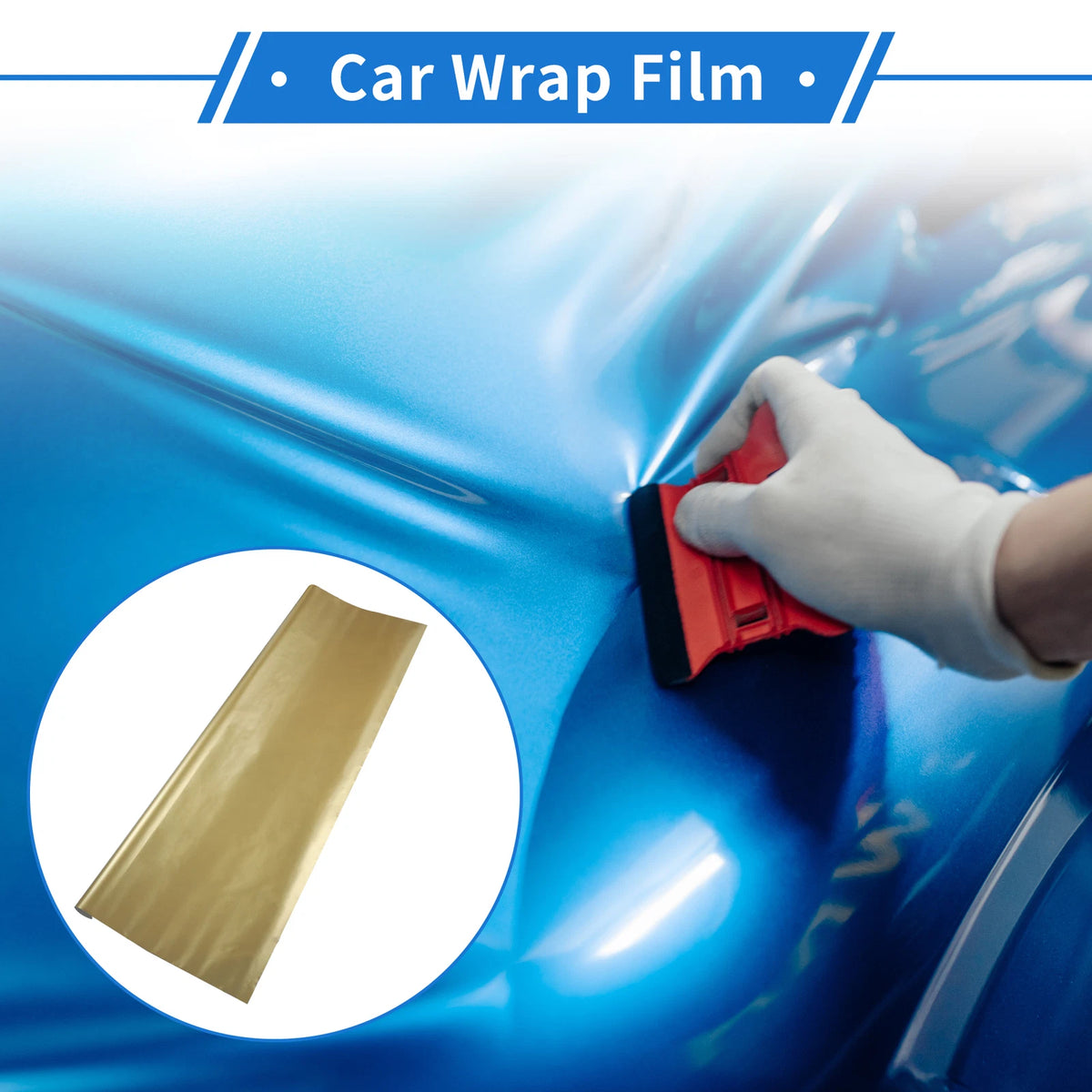 Car Wrap Film 10 ft x 59.84 inch Matte Gold for Exterior Interior