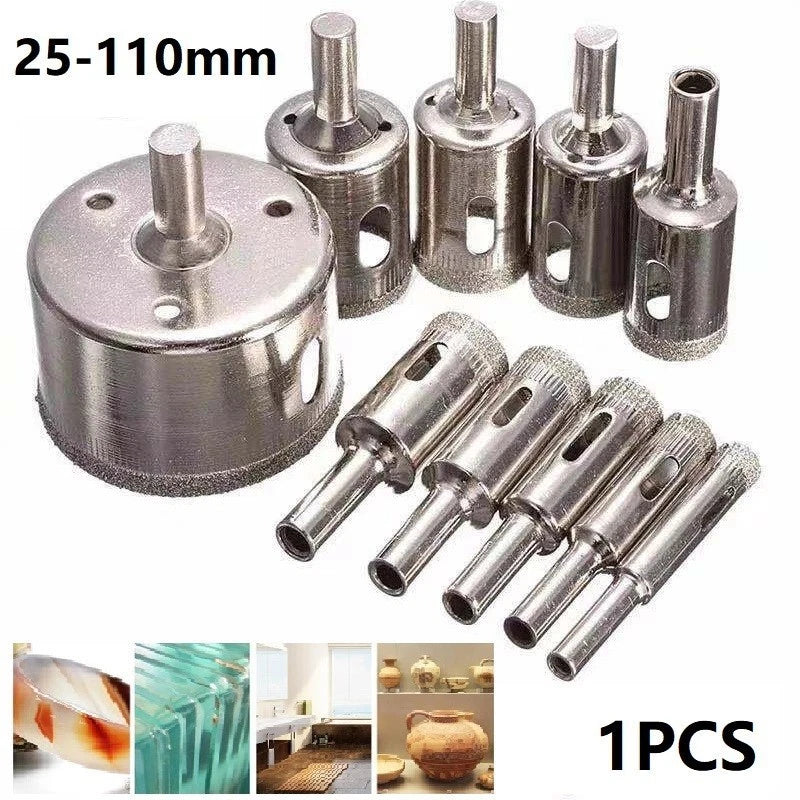 Diamond Tipped Hole Drilling Set for Glass, Tile, and Granite