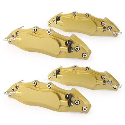 Set of 4 Car Disc Brake Caliper Covers 3D Style Gold Universal