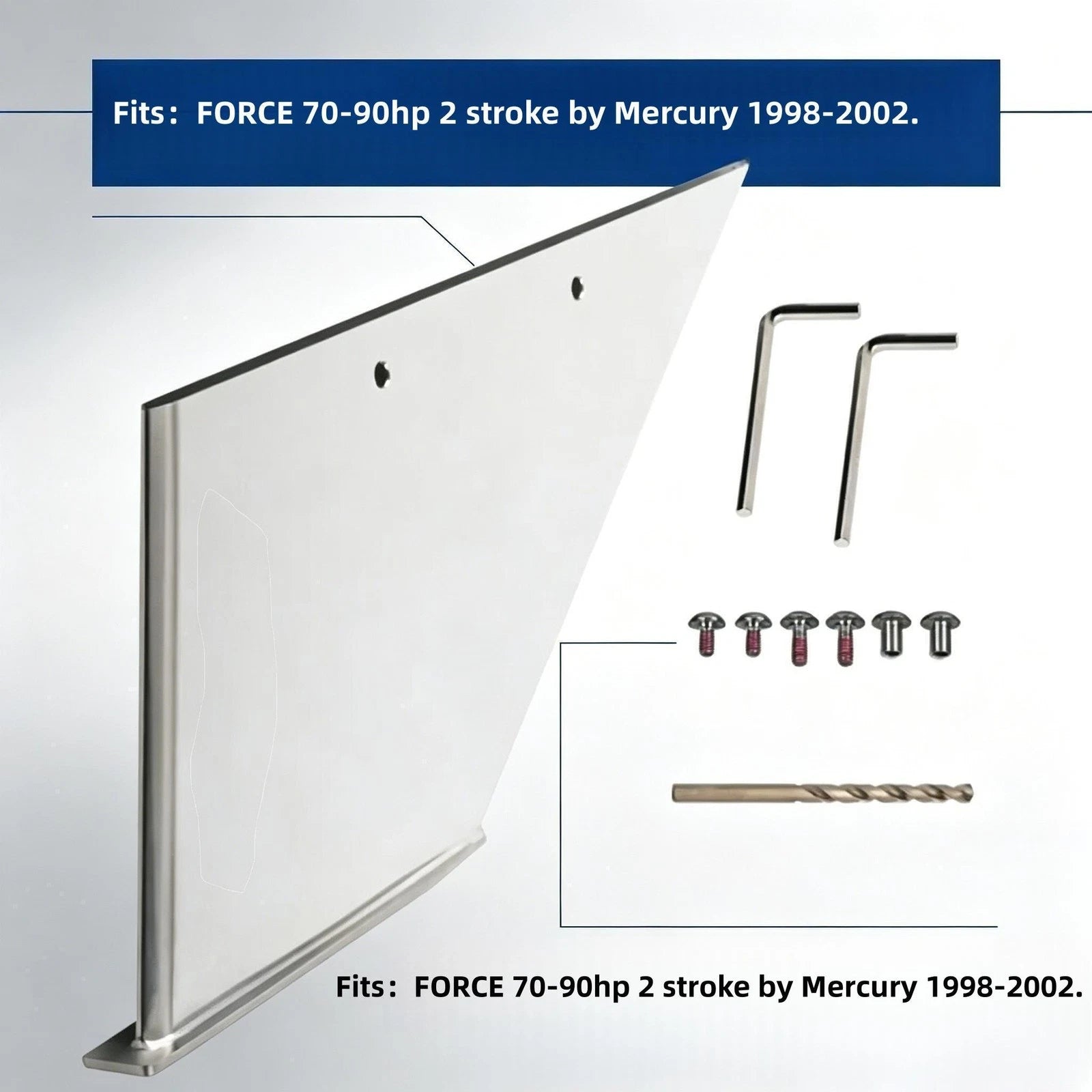 Safe-Skeg for Mercury Force 70-90hp 2-Stroke (1998–2002)