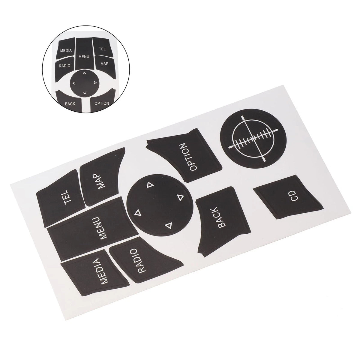 Button Repair Decal Sticker For F30 F31 F34 E90 E92 E93 2009-15 Replacement
