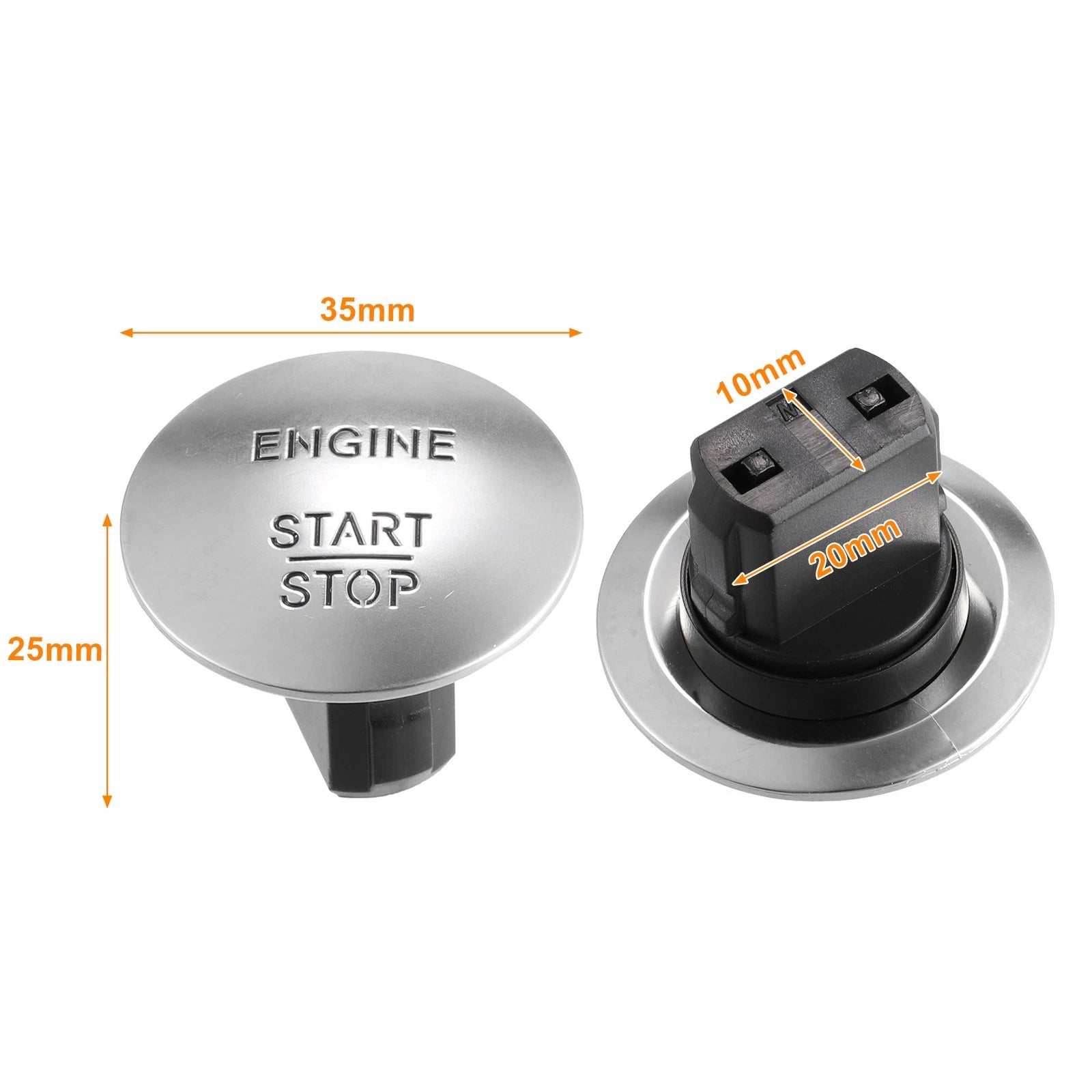 Engine Push Start Stop Button Cover OEM Replacement for Mercedes-Benz ML550 (2006–2011)