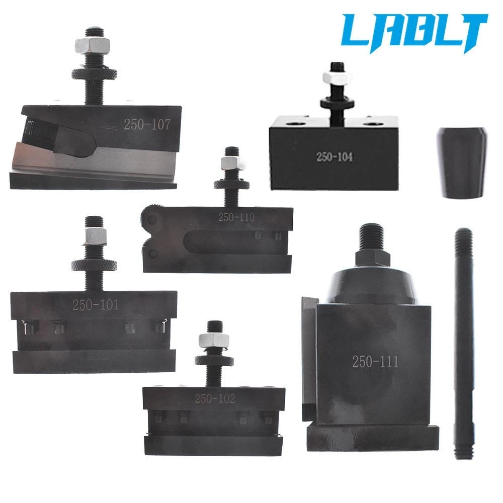 Set of 6 Wedge Type Quick Change Tool Post Holders for AXA 250-111
