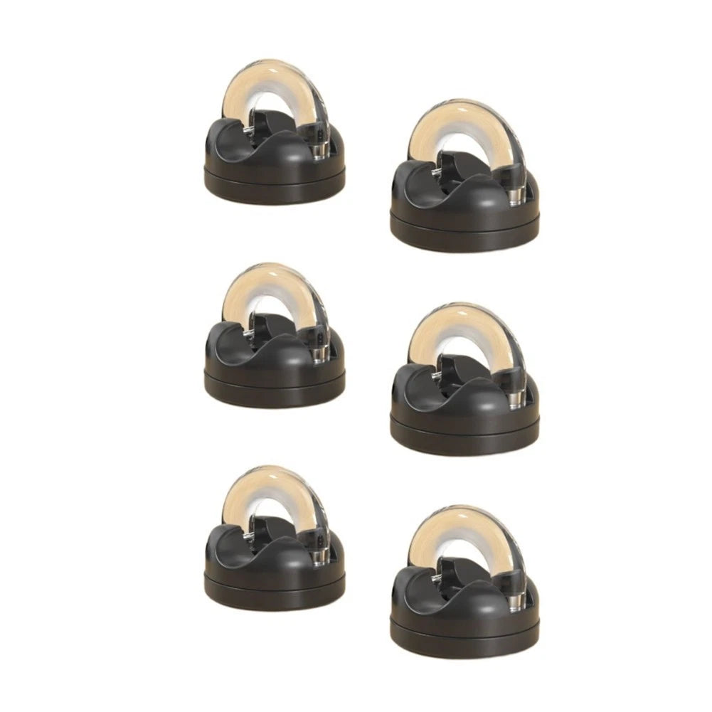 6X 360 Degree Rotating Magnetic Cable Clip Organizer for Desk Cable Management
