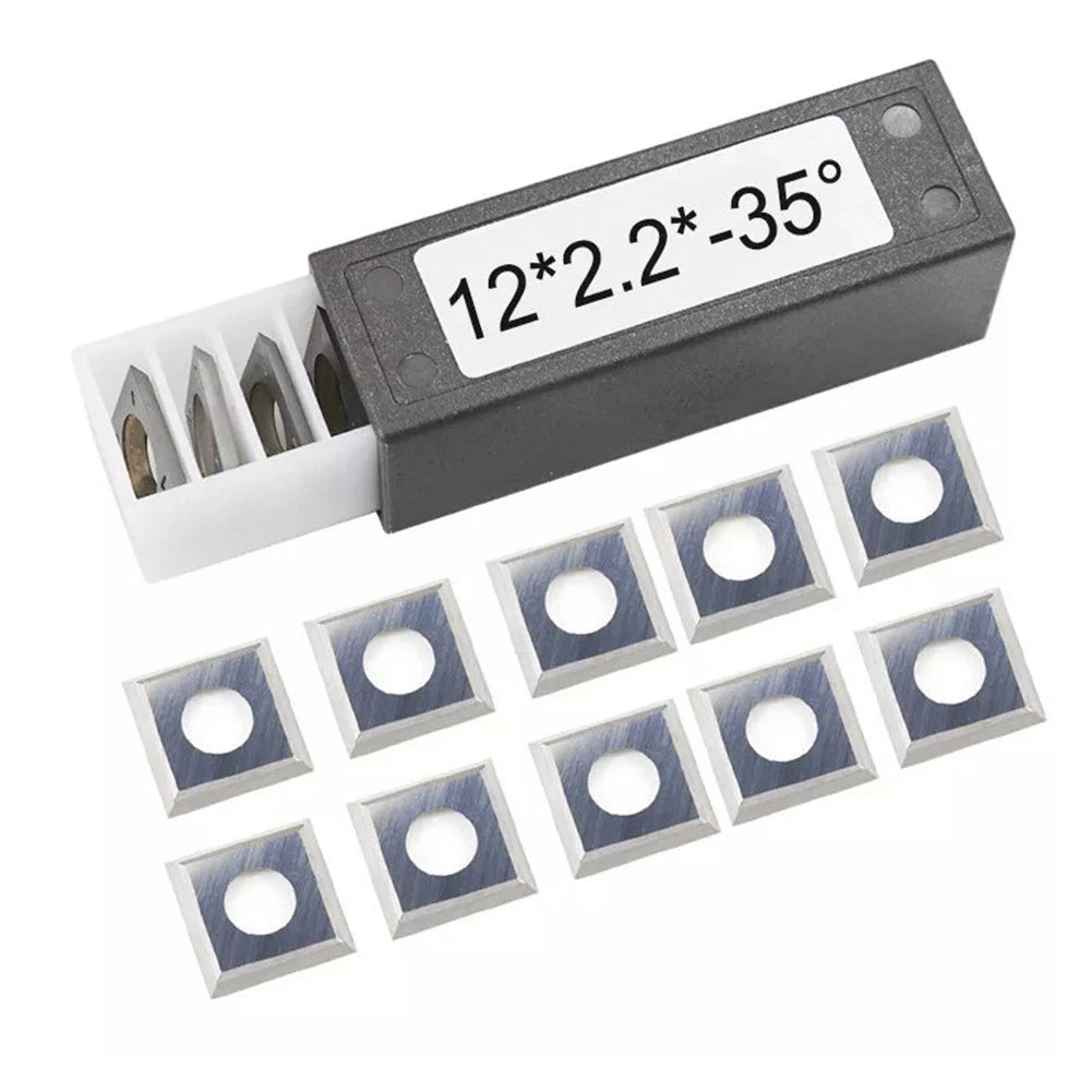 10pc Square Carbide Inserts 12x12x2mm Blades for Woodworking Tools
