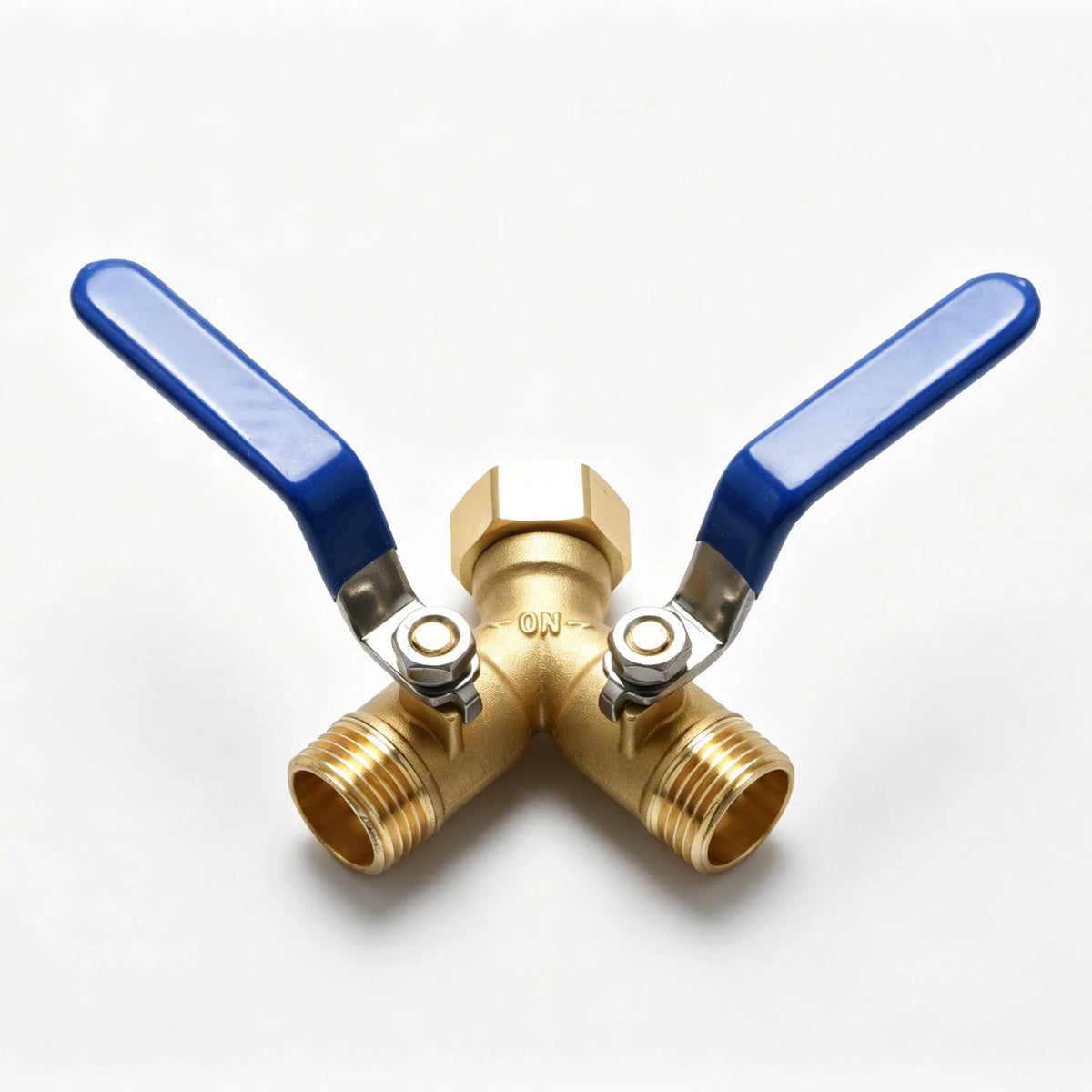 2-Way Brass Hose Splitter 3/4" Connector for Watering System