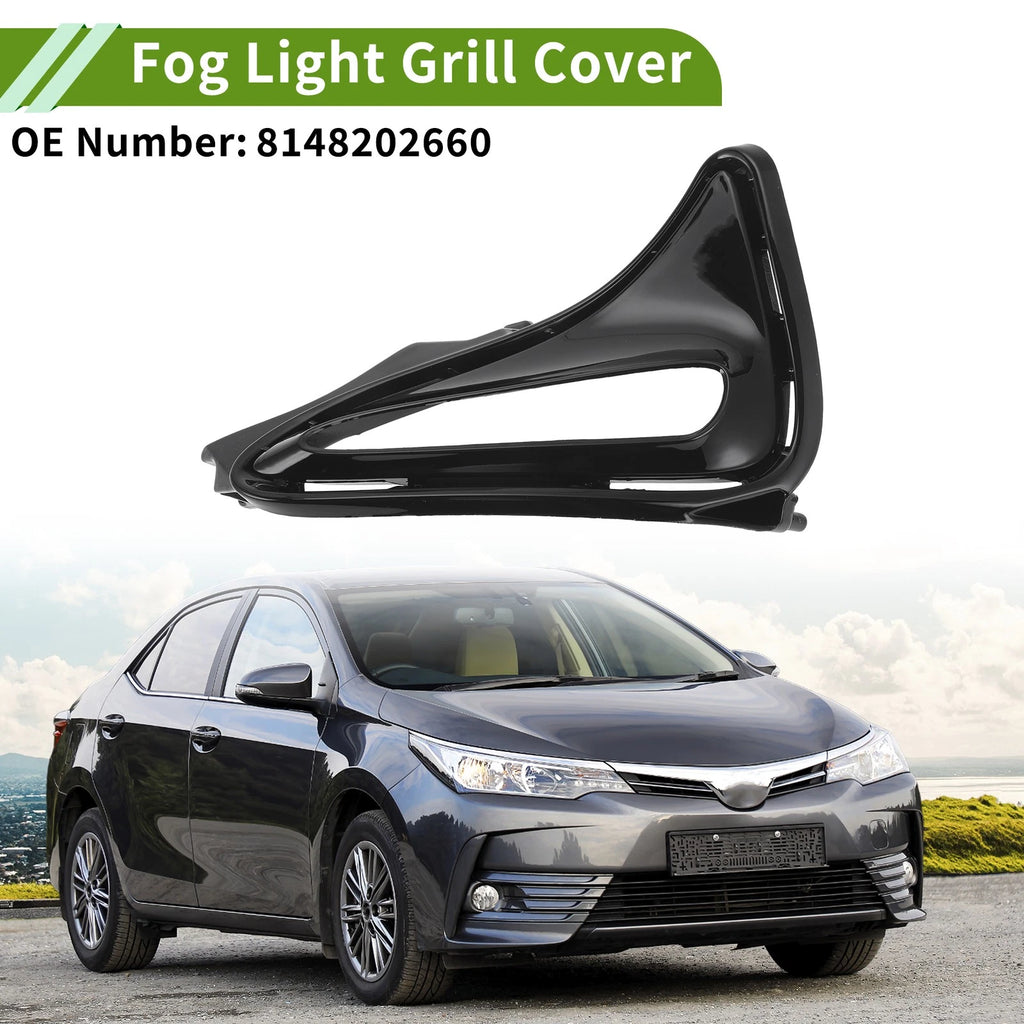 Front Left Fog Light Grill Replacement for Toyota Corolla (2017–2018)