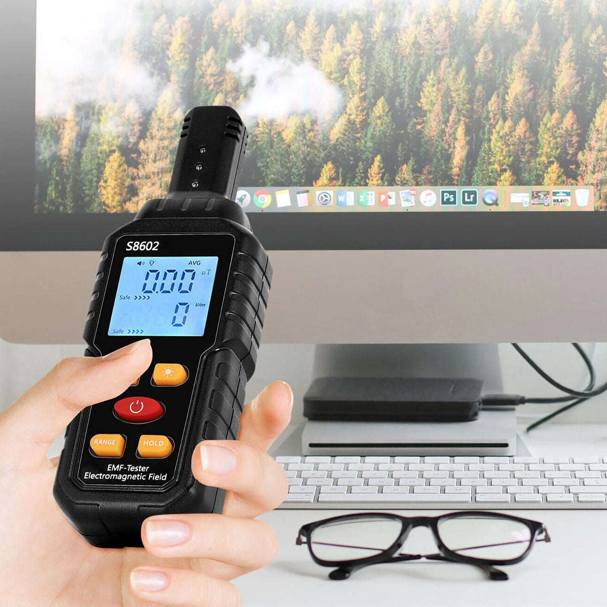 Multifunction Radiation Detector EMF Meter for Automotive Use