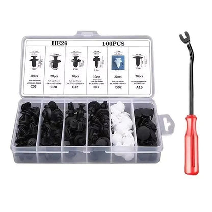 100PCS Automotive Fastener Clip Set for Door Panel Trim Clips