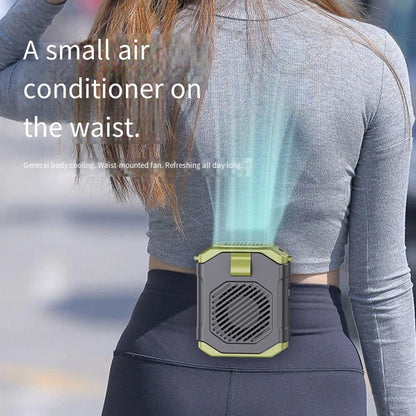 USB Rechargeable Portable Waist Fan with 5 Wind Speeds