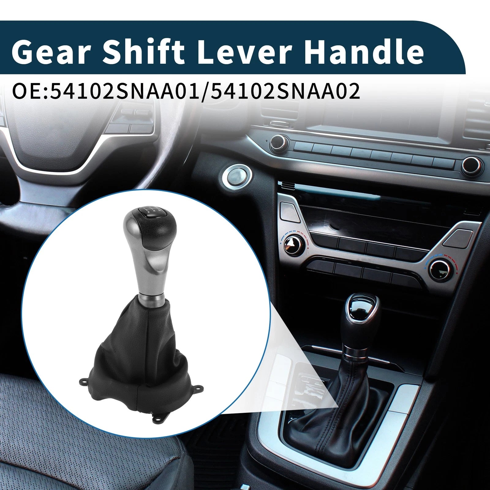 Gear Shift Knob Handle Replacement for Honda Civic (2006–2011)