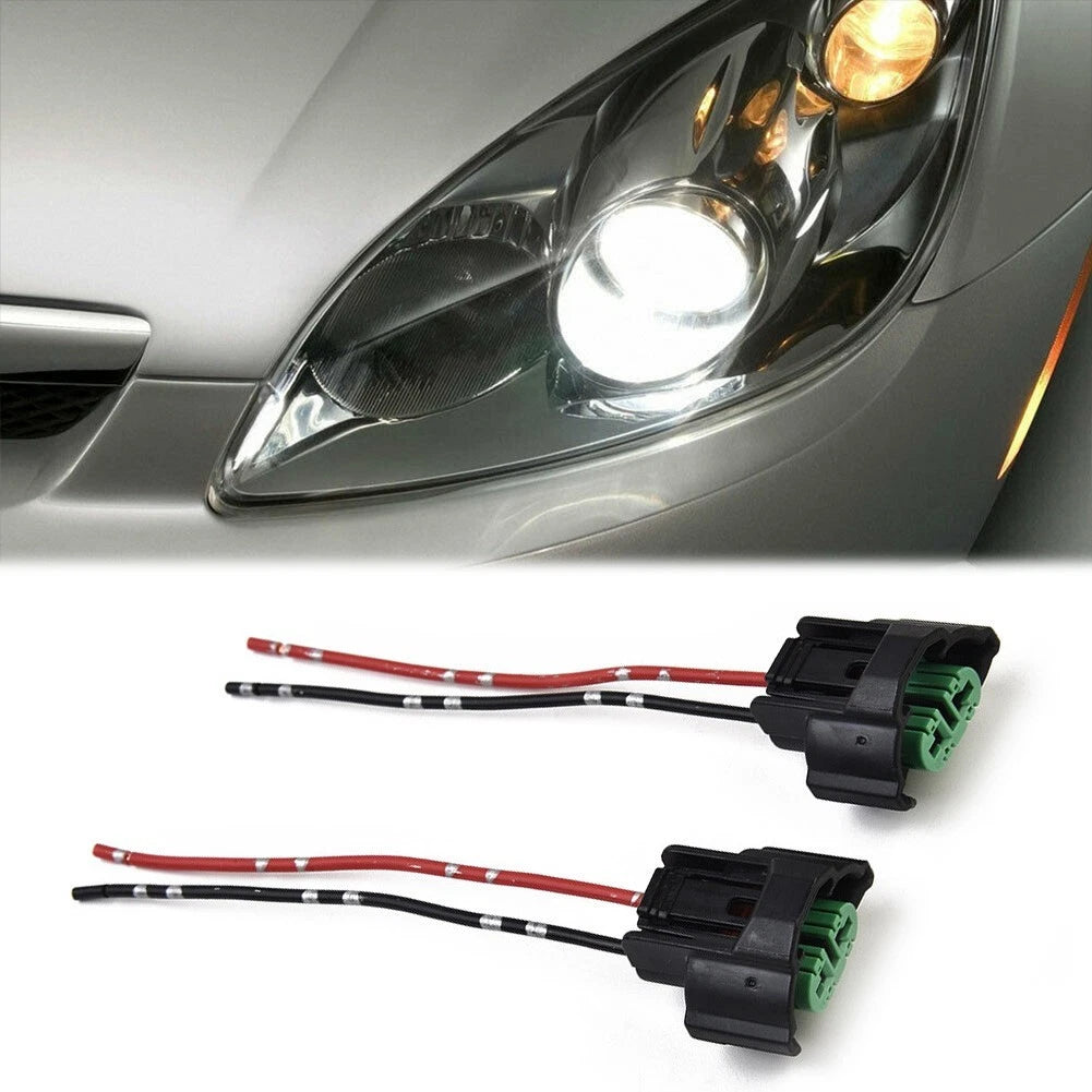 2pc H8 H11 Light Socket Wiring Adapter for Fog Light Headlight (Universal)