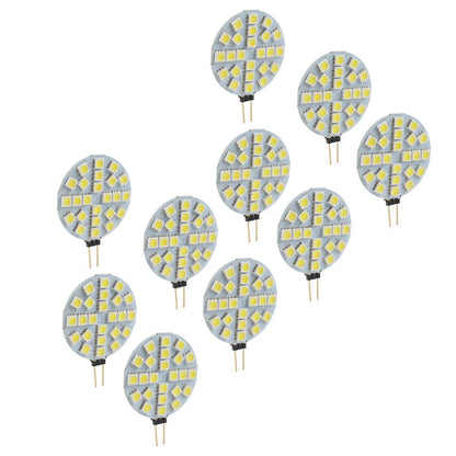 Set of 2 DC12V G4 Socket 24 LED 5050 SMD Light Bulbs for Automotive Use