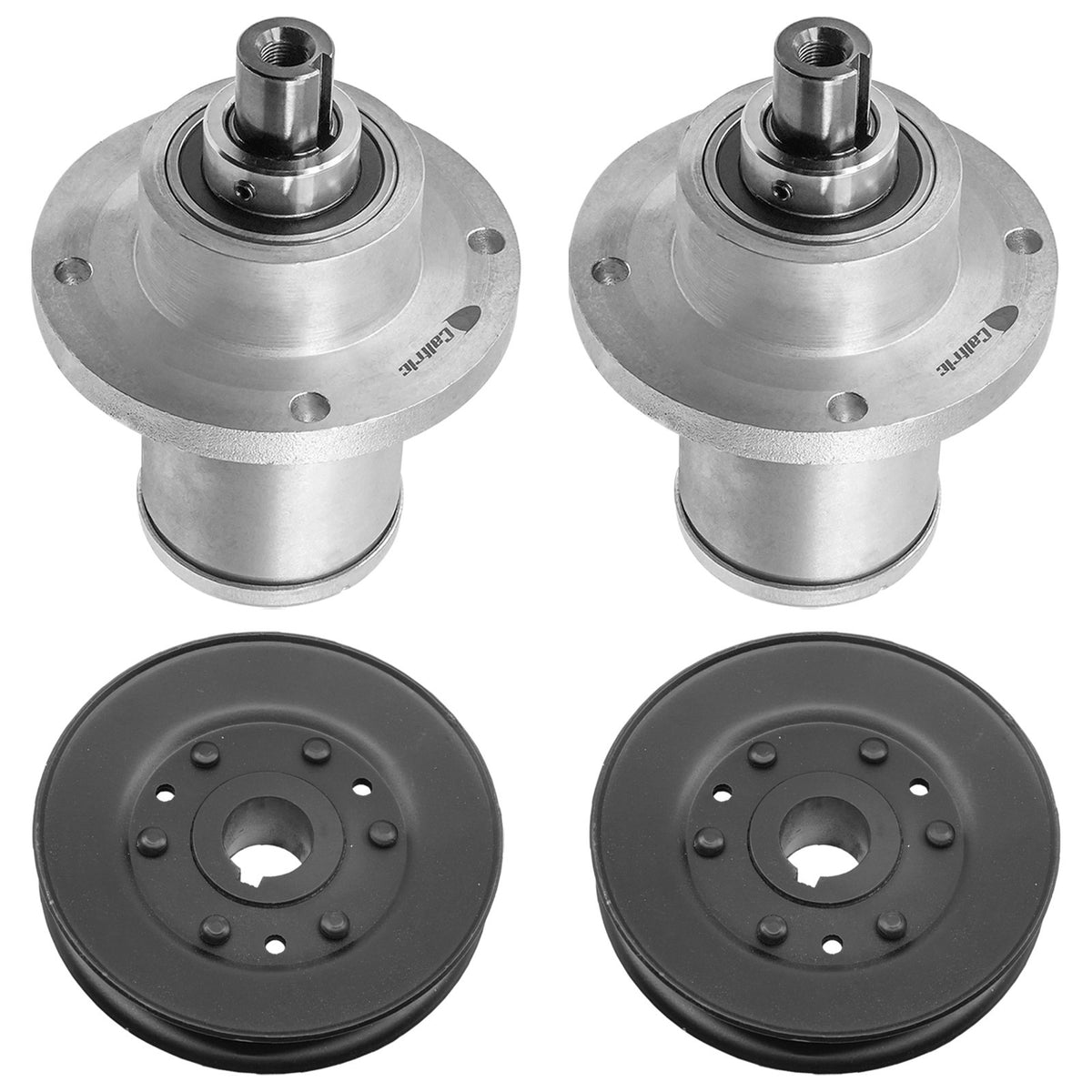 Qty 2 Deck Spindle and Pulley Replacement for Bad Boy ZT (2007–2009)
