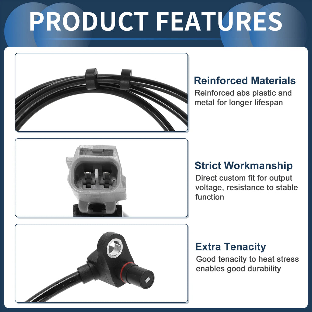ABS Wheel Speed Sensor Front for Dodge Ram 1500 (2013–2018)
