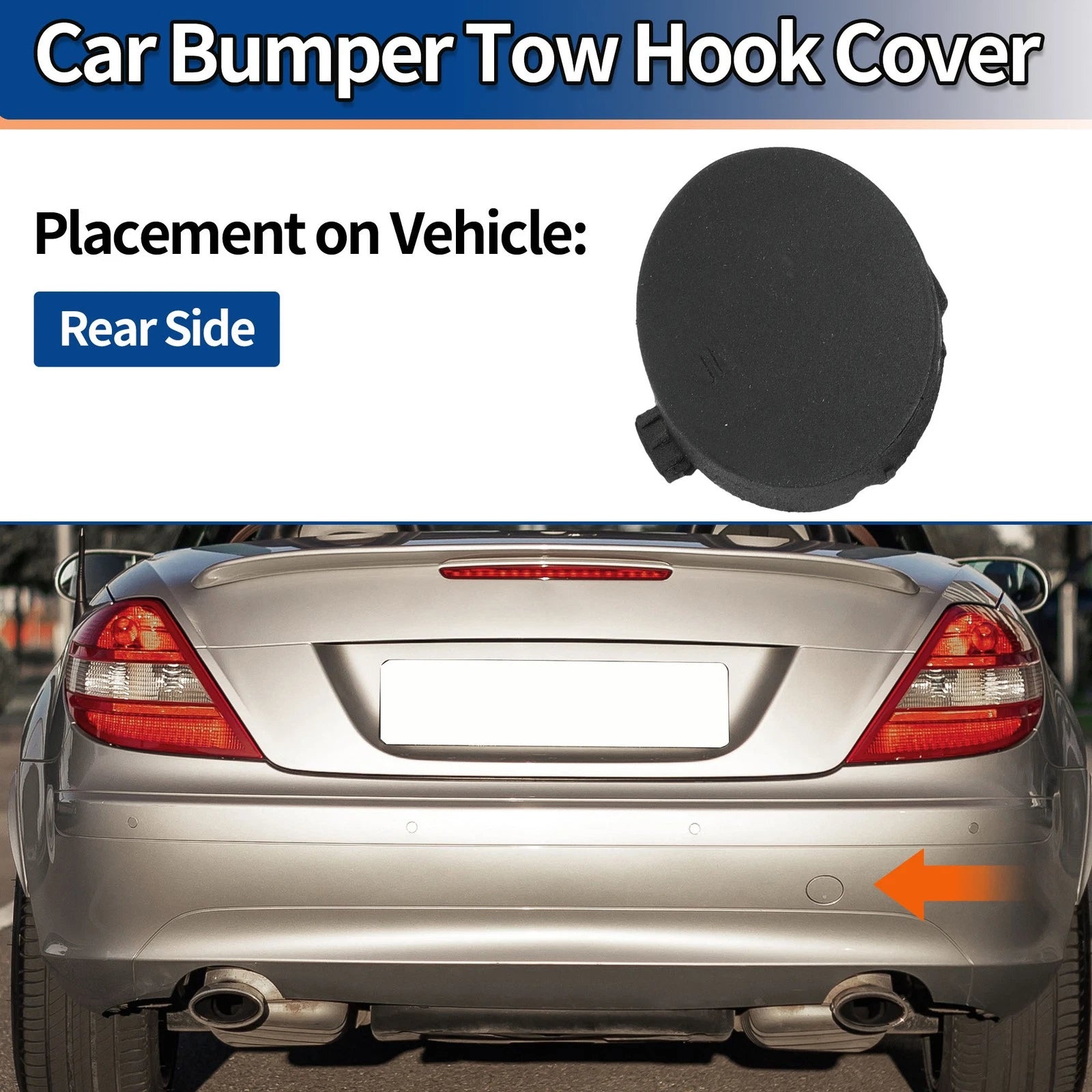 Rear Tow Hook Cover for Mercedes-Benz A-Class (2016–2018)