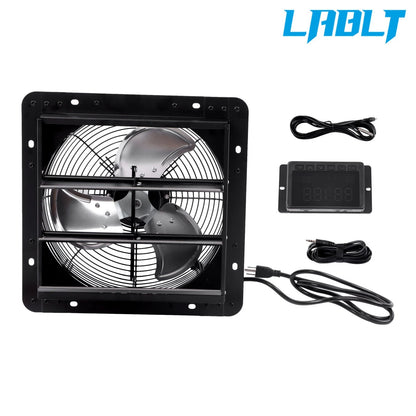 12'' Shutter Exhaust Fan for Wall-Mount Attic (1600RPM, 900CFM)