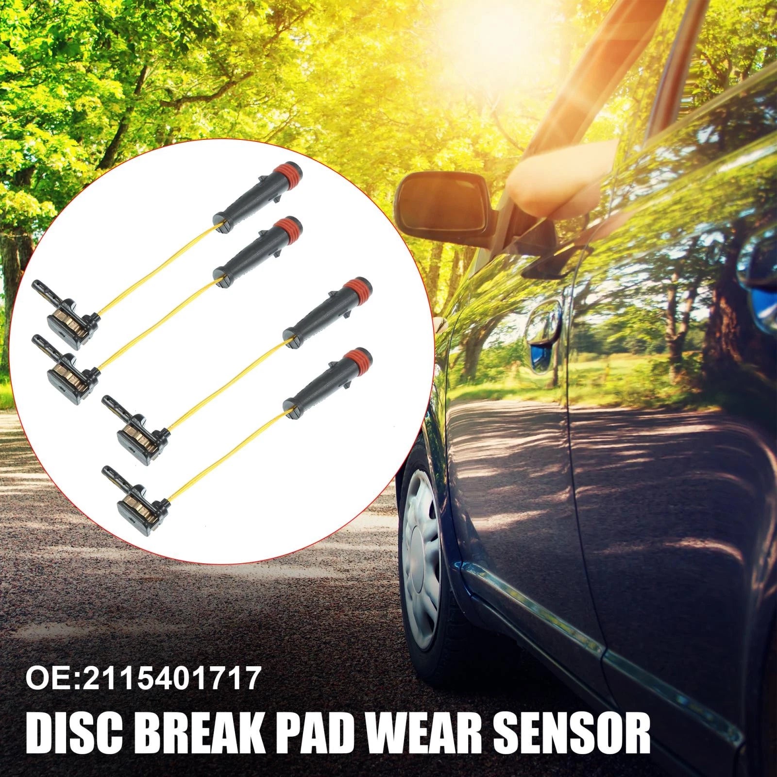 Wear Sensor Front Rear Brake Pads Set for Mercedes Benz CL500 (2003–2011)