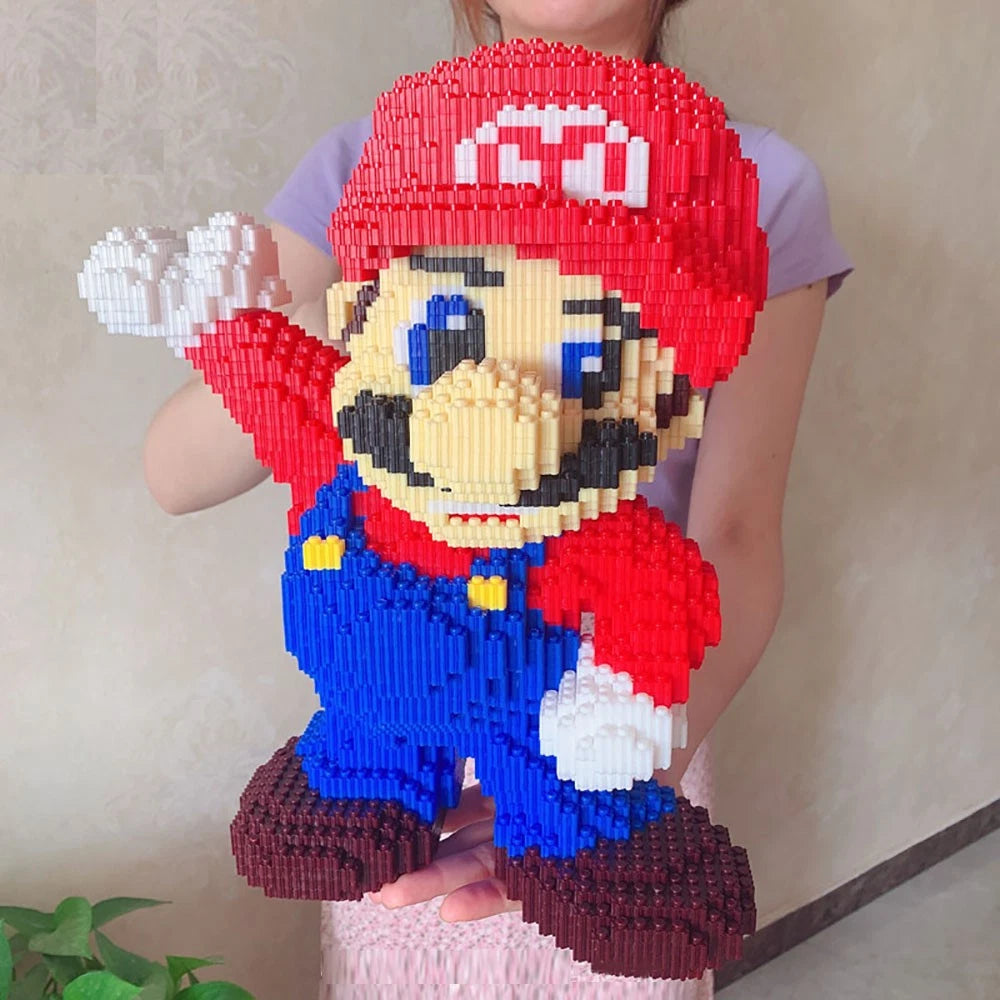 3D Super Mari Building Blocks Anime Figure Puzzles Model Kit for Adults & Kids
