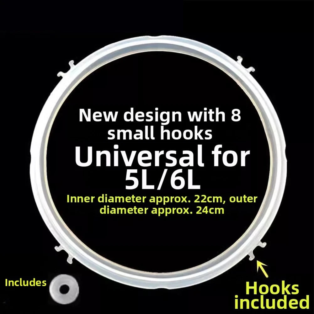 Silicone Sealing Ring for 5L 6L Electric Cooker Replacement